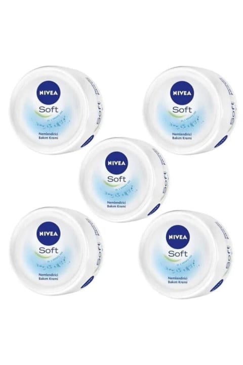 NIVEA Soft کرم ۲۰۰ میلی‌لیتری ۵ عددی
