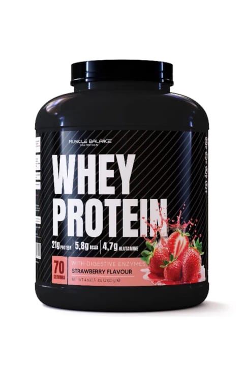 muscle balance nutrition Whey Protein 2100g 70 وعده توت‌فرنگی