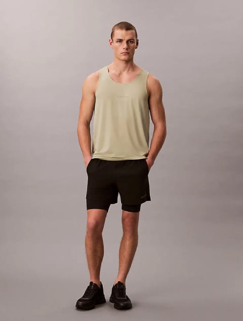 شلوارک ۲ در ۱ بافته مردانه Calvin Klein