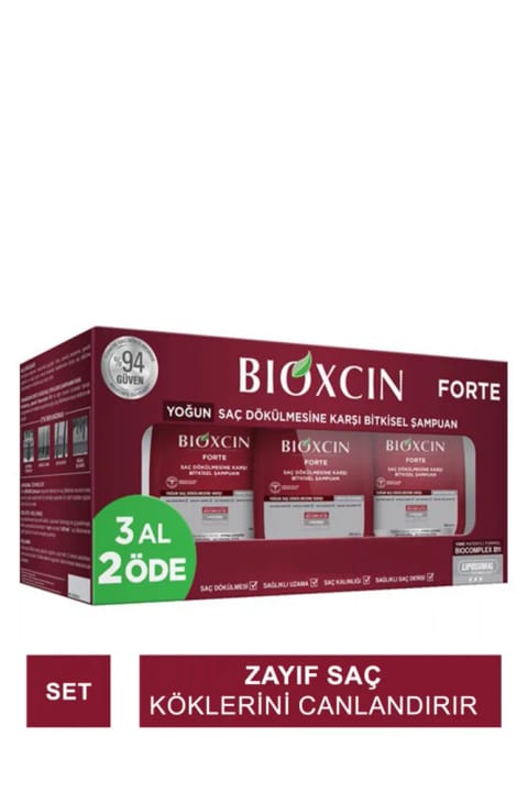 شامپو Bioxcin Forte (بستهٔ ۳ عددی)