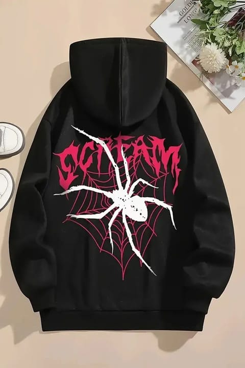 سویشرت اورسایز یونیسکس چاپ Scream uyguntarz