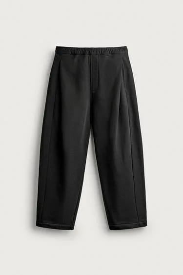 SIDE-PLEAT JOGGER TROUSERS