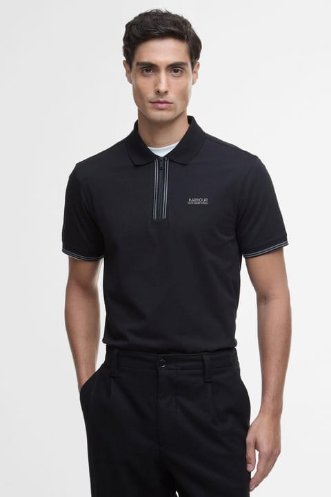 پولو یقه Barbour B.Intl Ollie Twin Tipped Placket BK11 Black