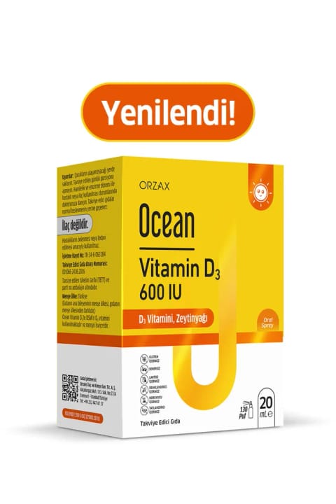 Ocean Vitamin D3 600 IU اسپری 20 میلی‌لیتر