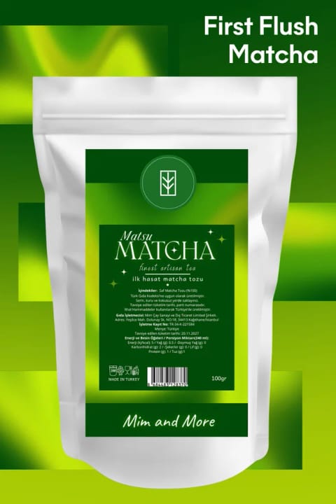 Mim and More Matsu Matcha - اولین برداشت پودر ماچا خالص ممتاز 100 گرم