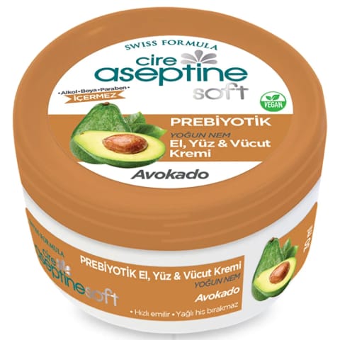 Cire Aseptine Soft کرم مرطوبکننده غلیظ با آووکادو و پریبیوتیک ۳۰ میلیلیتر
