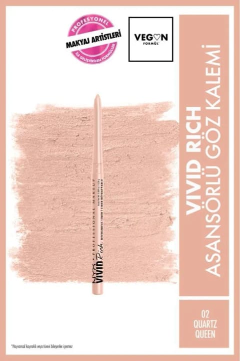 مداد چشم آسانکاربردی NYX Professional Makeup Vivid Rich - 02 Quartz Queen