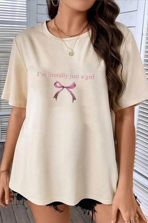 تیشرت طرحدار uyguntarz I'm Literally Just A Girl