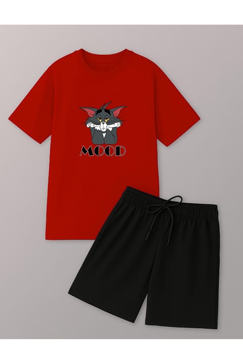 ست شورت اسپرت طراحیشده با چاپ Mood یونیسکس uyguntarz