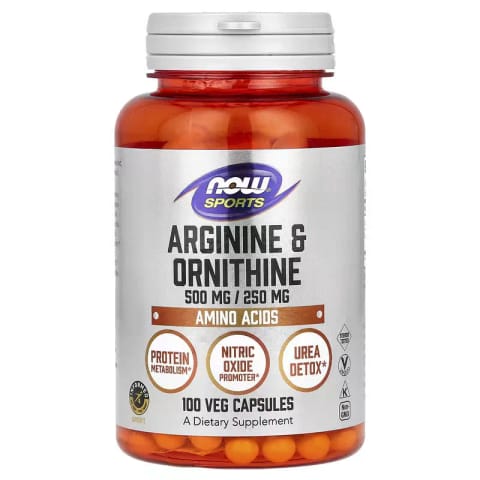 Now Foods Arginine Ornithine GH Nitrix Oxide 100 Veg Caps