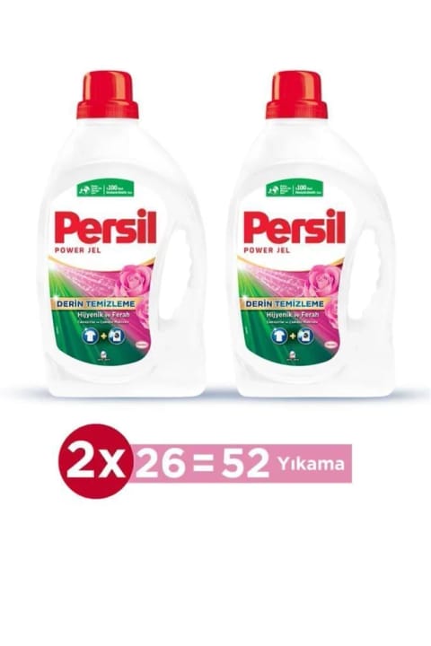 مایع لباسشویی Persil ژل Gülün Büyüsü ۵۲ بار شستشو ۲×۱۶۹۰ میلی‌لیتر
