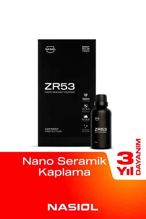 نانو سرامیک خودرو Nasiol ZR53 و محافظ رنگ-10H-دوام 3 ساله-50ml-S...