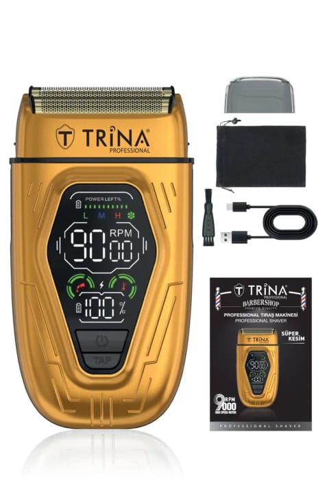 ماشین اصلاح حرفهای Trina مدل زرد TRNSKLKS0014YL