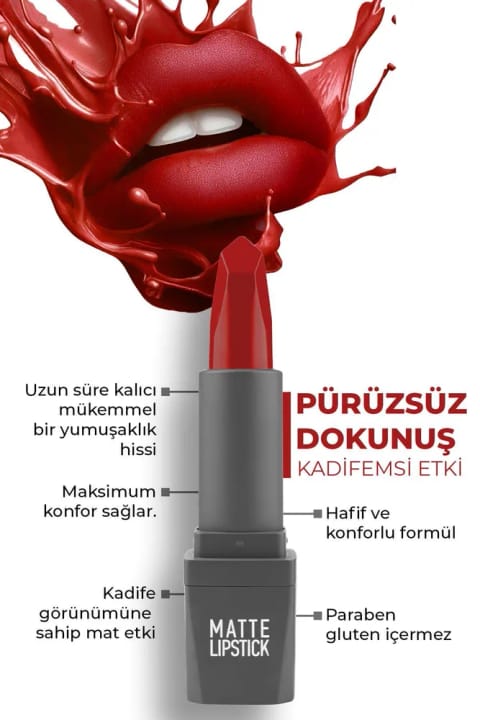 Alix Avien رژ لب مات مخملی بلندمدت با رنگ دهی غلیظ و مرطوب‌کننده — 417 Deep Fuchsia