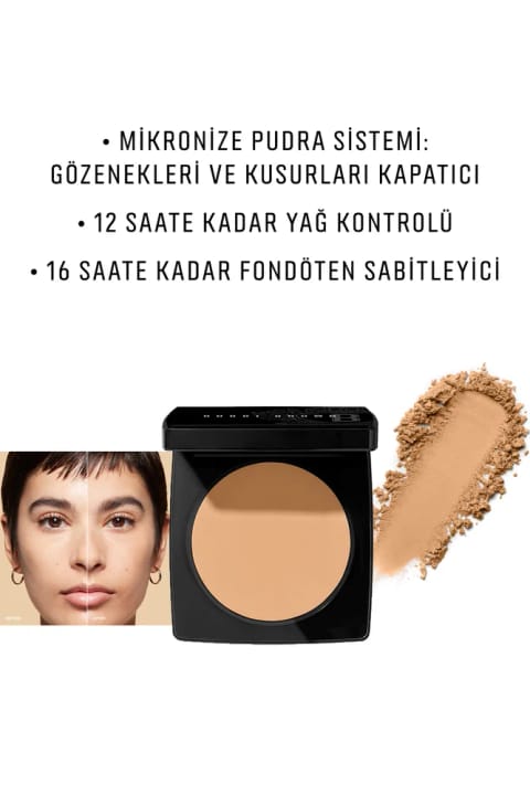 پودر فشرده شییر فینیش برند بابی براون - Warm Natural