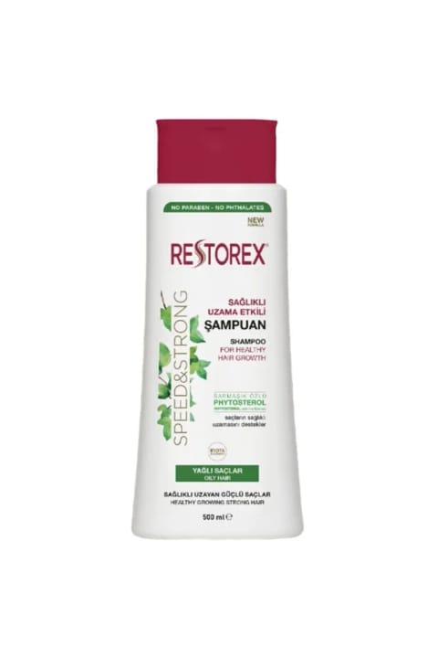 شامپو Restorex مخصوص موهای چرب با عصاره پیچک ۵۰۰ میلیلیتر