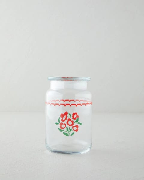 شیشه دهان‌گشاد Bright Parade 880 ml قرمز - سفید