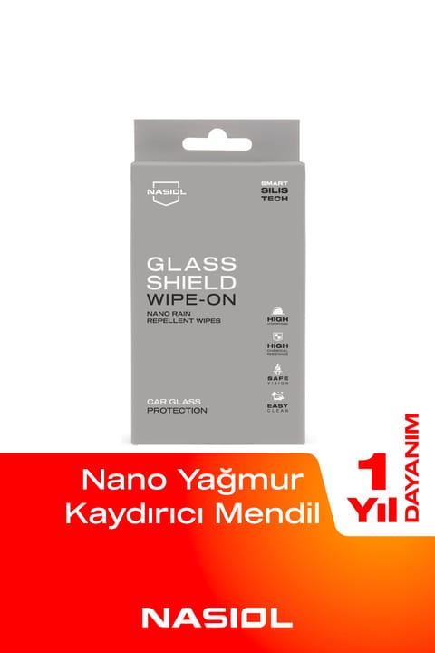 دستمال نانو آب‌گریز Glasshield Wipe-On ناسیول - پوشش سرامیکی سطوح شیشه