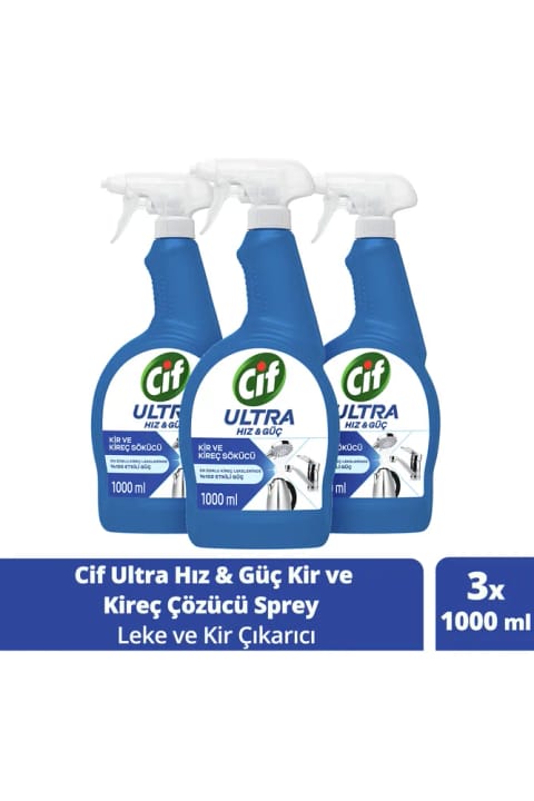 Cif Ultra Hız & Güç رسوب‌بر اسپری 1000 میلی‌لیتر