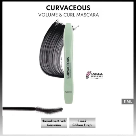 Note Curvaceous ماسکارا حجمدهنده و فر دهنده مشکی