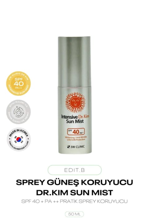 اسپری ضدآفتاب میست SPF 40 PA++ برند 3W CLINIC