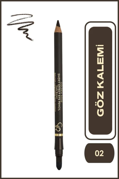 Golden Rose Smoky Effect Eye Pencil - 02 Dark Brown - مداد چشم