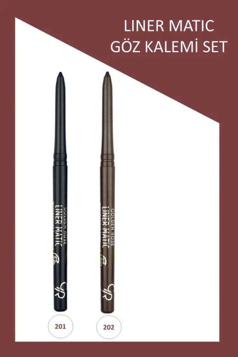Golden Rose Liner Matic ضد آب ست مداد چشم - شماره 201-202