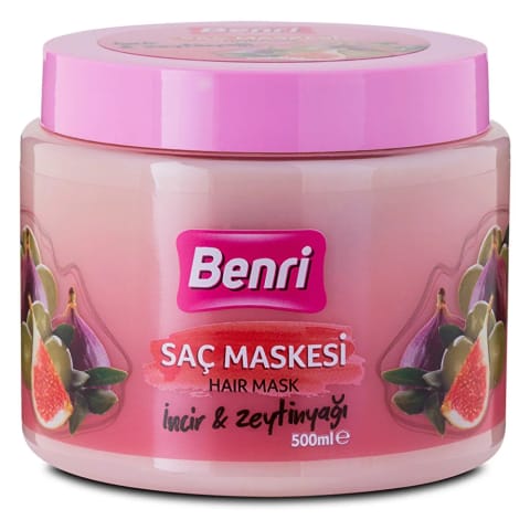Benri ماسک مو انجیر و روغن زیتون 500 میلیلیتر