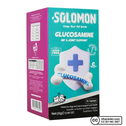 Solomon گلوکوزامین برای گربه و سگ ۷۵ قرص