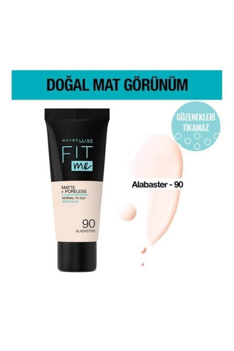 فونداسیون مات میبلین نیویورک Fit Me Matte + Poreless شماره 090