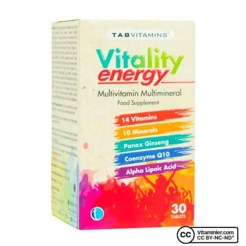 TabVitamins Vitality Energy 30 Tablet