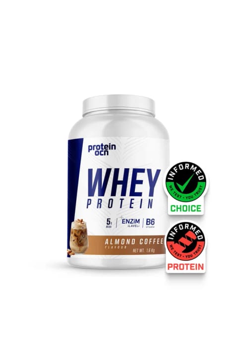 پروتئین وی Proteinocean طعم قهوه بادام / 1.6kg، 64 سروینگ