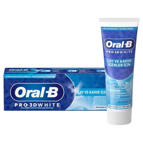 Oral-B 3D White خمیردندان مخصوص مصرفکنندگان چای و قهوه ۷۵ میلیلیتر