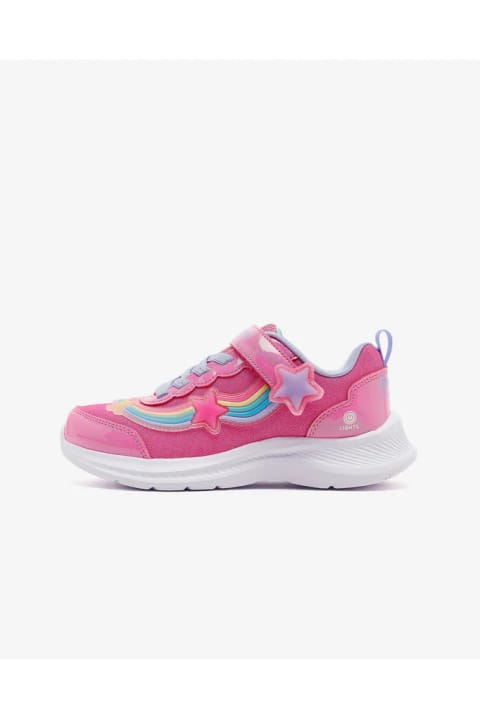 SKECHERS JUMPSTERS 2.0 کفش اسپرت دخترانه بزرگ، صورتی چراغدار 303724L PKMT