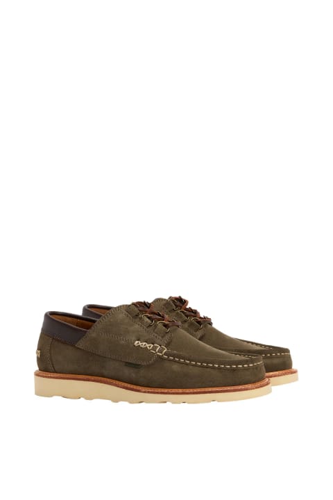 کفش روزمره Barbour Murtun OL72 Moss Grey Suede
