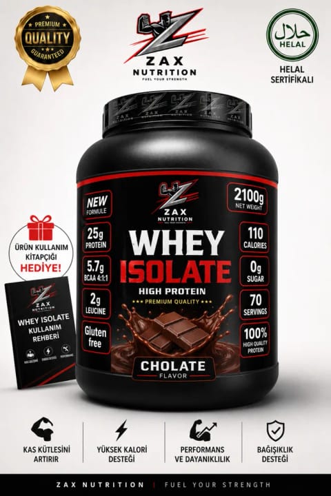 zax nutrition Whey Isolate Protein طعم شکلات 2100 گرم