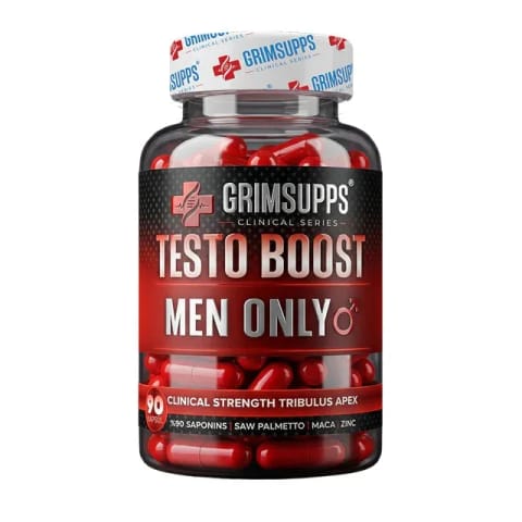 GRIMSUPPS TESTO BOOST MEN ONLY TRIBULUS، ARGININE، MACA، GINSENG ۹۰ کپسول