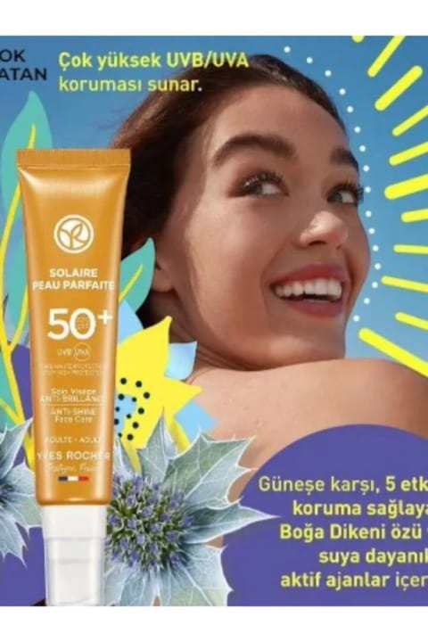 Yves Rocher کرم ضد آفتاب صورت SPF 50+ ضد برق افتادگی / Solaire Peau Parfaite