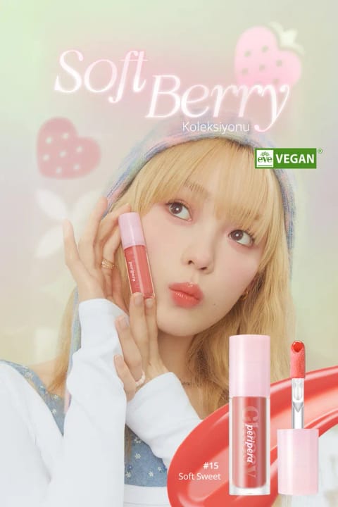 PERIPERA Gloss Ink Glasting Lip Gloss - براقکننده و حجیمکننده لب — 15 Soft Sweet