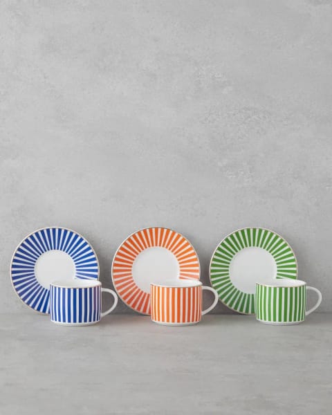 ست فنجان قهوه ۱۲ پارچه ۶ نفره Toffee New Bone China، ۹۰ میلی‌لیتر، رنگی