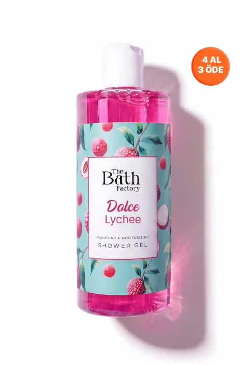 THE BATH FACTORY شاور ژل مرطوبکننده و مغذی دولچه لیچی 400 میلیلیتر