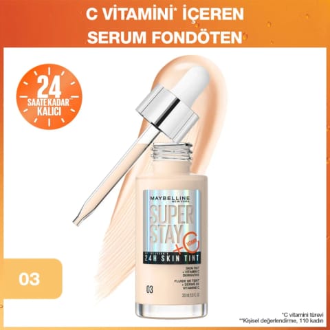 Maybelline New York Super Stay Skin Tint فوندوتن 03