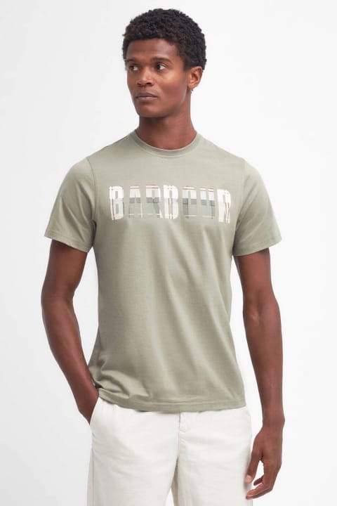 تیشرت Barbour Thurford رنگ Dusty Green