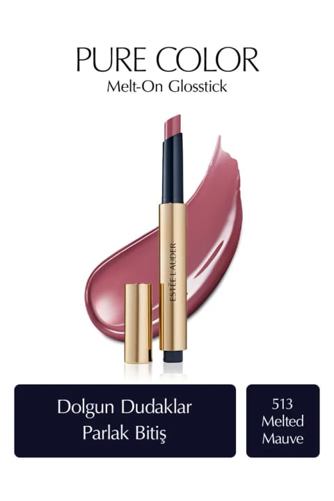 Estee Lauder Pure Color Melt-On Glosstick براق‌کننده حجم‌دهنده 513 Melted Mauve