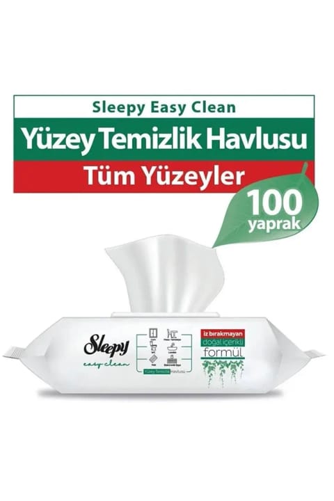 Sleepy دستمال تمیزکننده سفید صابونی ۲×۱۰۰ برگ