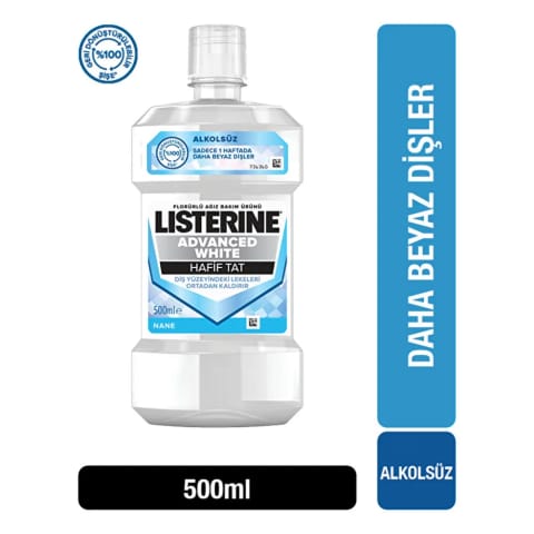 لیسترین Advanced White 500 میلیلیتر