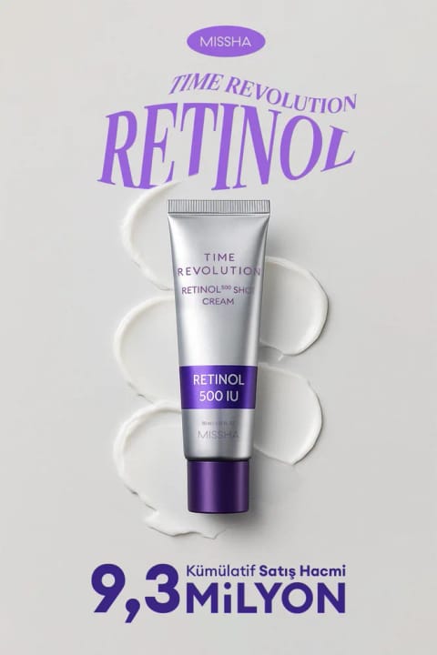 Missha کرم مراقبتی ضد چین و چروک حاوی Retinol Time Revolution Retin...