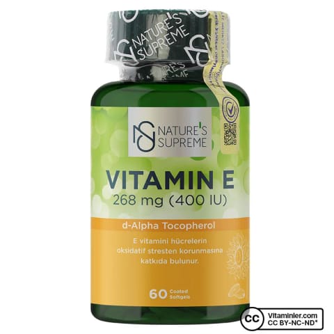 Nature's Supreme Vitamin E 400 IU 60 کپسول