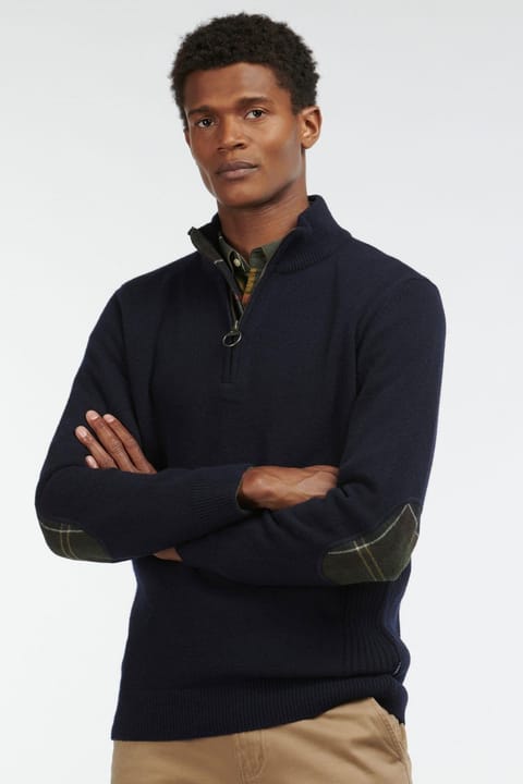پلیور بافت نیمهزیپ Barbour Holden NY91 Navy