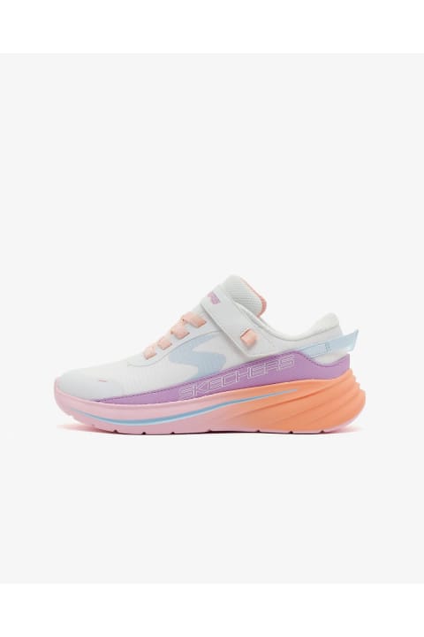 SKECHERS WAVE 92 اسپرت بچه گانه دخترانه بزرگ سایز سفید 303571L WMLT